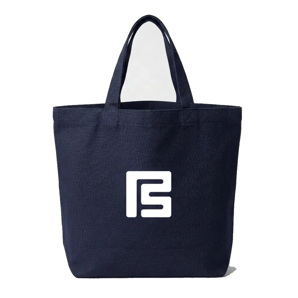 Dusty plum heavyweight canvas tote with white PS logo